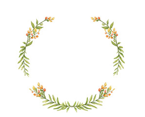 Guirlanda Floral Decoração para Casamento Ornamento Floral Aquarela