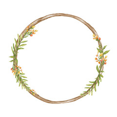 Guirlanda Floral Decoração para Casamento Ornamento Floral Aquarela