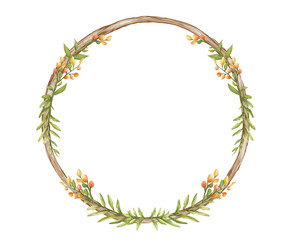 Guirlanda Floral Decoração para Casamento Ornamento Floral Aquarela