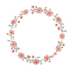 Set watercolor elements of pink roses; collection garden flowers; leaves; branches. Botanic; illustration, eucalyptus; Wedding floral design