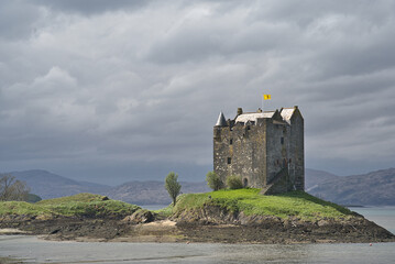 Castle Stalker dates back to 1450 in Scotland