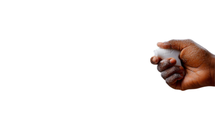 Handheld Spray Bottle Fine Mist Action for Clean and Fresh Beauty Themes, isolated on transparent background.