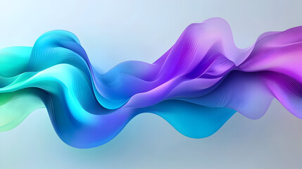 Colorful abstract wave forms create a stunning visual display of motion and fluidity in a digital artwork