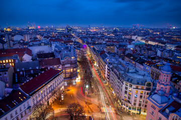 Vienna city at night