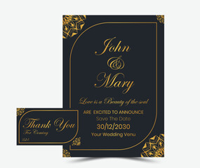 Creative Visual Minimalistic Vector Invitation Card Design