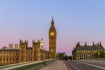 Big Ben in London in the morning