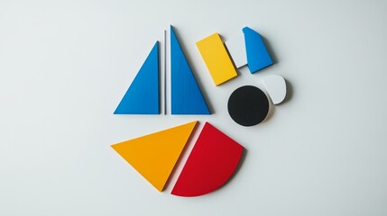 Project Management Visualized with Geometric Shapes, Representing Structure and Efficiency	management, 