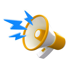 Voice coming directly from the speaker, transparent background