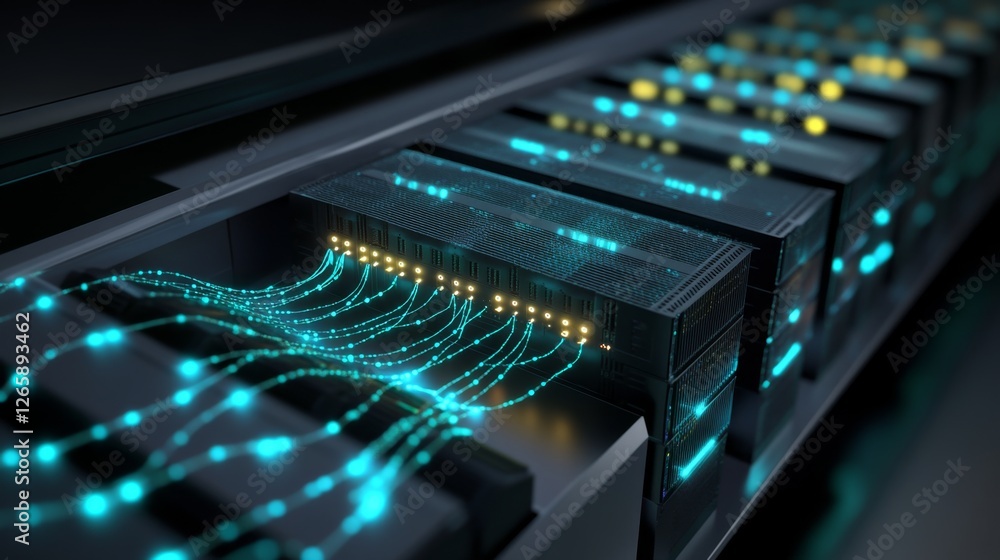 Poster optimizing cloud computing data management in a high-tech server room