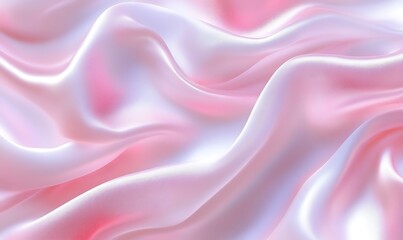 Fototapeta premium Pink Silk Drapery: Elegant, Soft, Luxurious Fabric