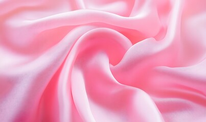 Fototapeta premium Pink Silk Drapery: Elegant, Soft, Luxurious Fabric