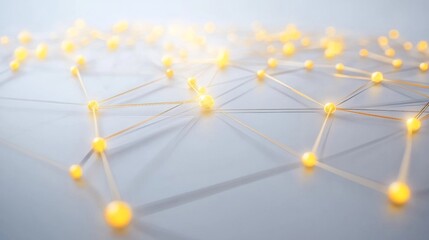 Illuminating digital art modern studio graphic design minimalist space aesthetic perspective yellow glow concept