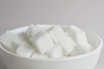 white sugar cubes