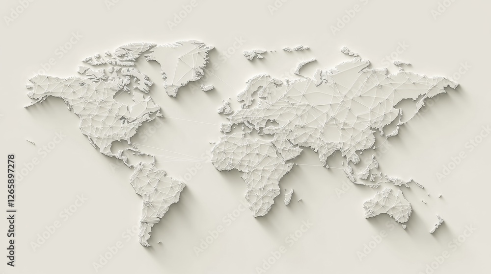 Aufkleber connecting continents digital networks on a global map worldwide infographic virtual space global pe