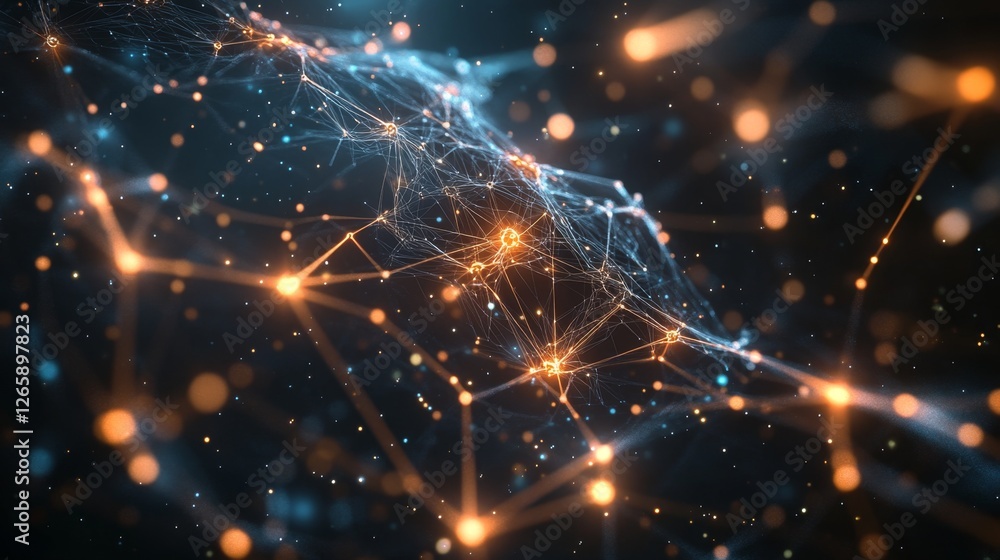 Poster exploring machine learning dynamics digital realm conceptual framework virtual environment analytica