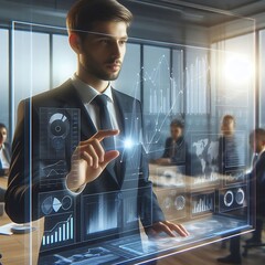 Data Analyst With AI Hologram