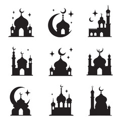 Mosque Icons Set