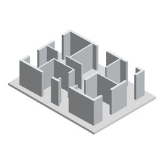 3D model of a house building