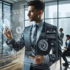 Data Analyst With AI Hologram