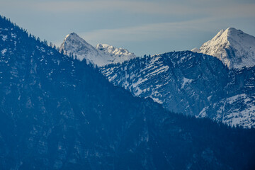 Die Alpen im Rupertiwinkel bei Ainring, Oberbayern
