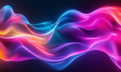 Dynamic color wave animation digital space graphic design abstract environment vibrant viewpoint