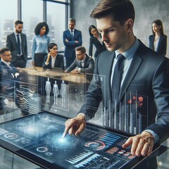 Data Analyst With AI Hologram