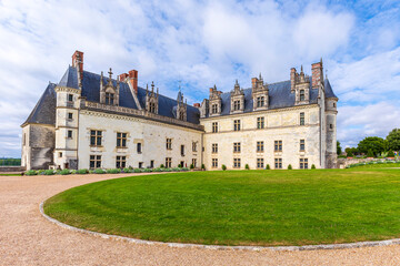 Amboise village and castle located in the Indre-et-Loire d&eacute;partement of the Loire Valley in France.