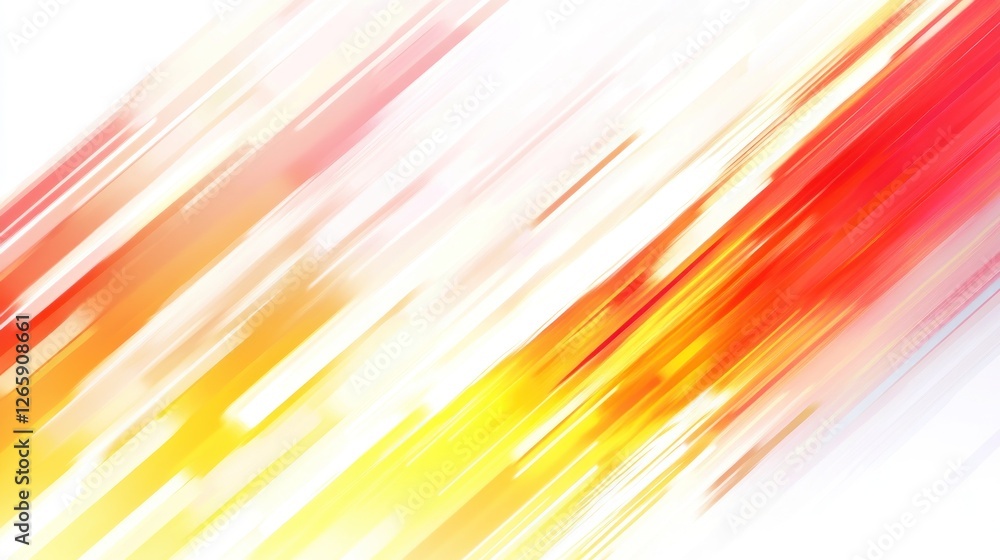Aufkleber dynamic abstract background with blurred lines in shades of red and yellow