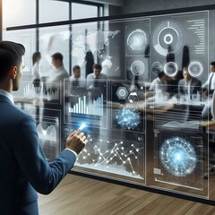 Data Analyst With AI Hologram