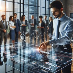 Data Analyst With AI Hologram