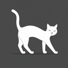 Obraz premium black and white cat