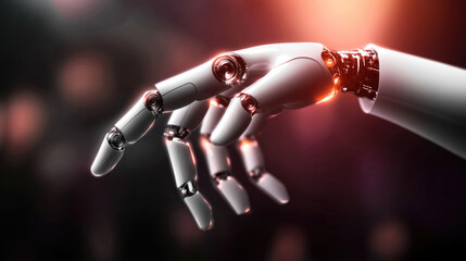 Fototapeta premium Exploring the potential of robotics with a futuristic robotic hand design