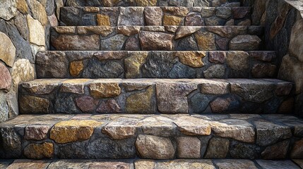 mosaic podium background 3d aesthetic with a stone 