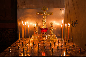 candles in church