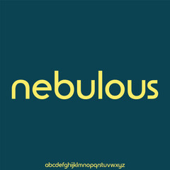 A modern techno lowercase alphabet font. digital typography vector illustration design