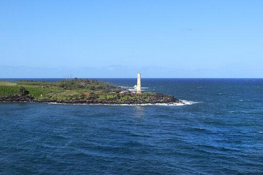 Nawiliwili Lighthouse (Ninini Point Lighthouse), overlooking Nawiliwili Bay, Lihue, Kauai County, Hawaii. Built in 1897.