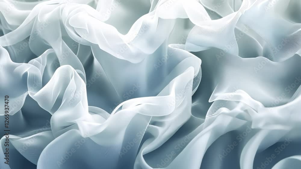 Poster abstract airy fabric floats softly, creating a sense of calm and fluidity. use as backdrop