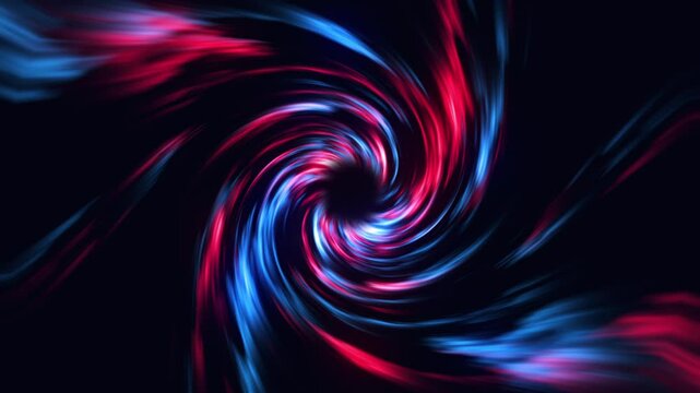  Dynamic swirling vortex with neon red and blue light streaks against a dark background. A futuristic, high-energy abstract design perfect for digital art, sci-fi, and tech-inspired visuals