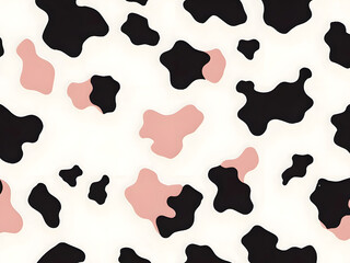 Cow skin pink pattern. A smooth and stylish animal-inspired design.