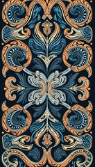 Vibrant Maori-inspired design featuring intricate patterns in rich colors, perfect for cultural projects, textiles, or modern decor.