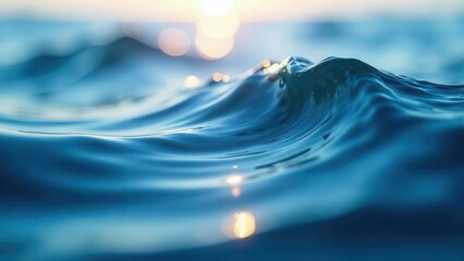 Radiant circular waveform AI animation with soft top blue spot haze, evoking the sensation of gentle ripples in a calm ocean, seamlessly looping in a mesmerizing visual