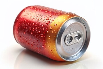Miniature 250ml Stubbie Can - Tilt-Shift Soda/Beer Can 3D Render Stock Photo