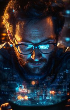 Highly Detailed Icon of a Software Engineer