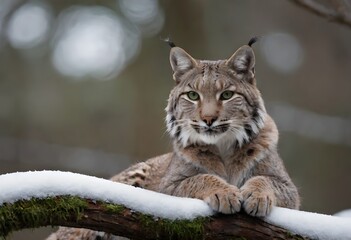 Obraz premium The Elusive Bobcat in Its Natural Habitat