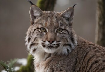 Obraz premium The Elusive Bobcat in Its Natural Habitat