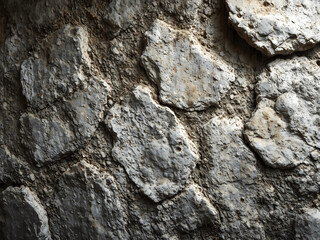 Grobe, strukturierte Betonoberfl&auml;che mit sichtbaren Vertiefungen