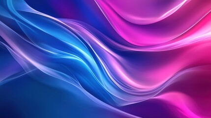 Fototapeta premium Abstract Blue And Pink Wave Design Art