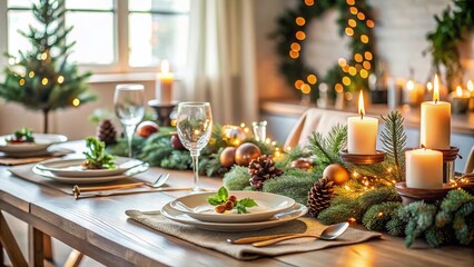 Minimalist Holiday Table Setting: Simple Elegance for Festive Meals