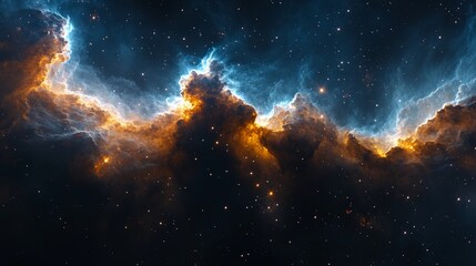 Fototapeta premium Deep space, galaxy, starry sky. Cosmos background.