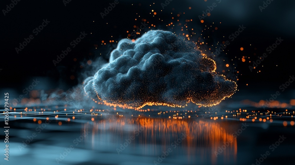 Poster cloud computing, circuit background data processing technology, and cloud storage are all related co
